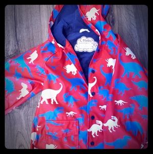 Hatley Kids Lined Raincoat Dinosaurs Size 7